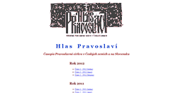 Desktop Screenshot of hlas.pravoslavi.cz