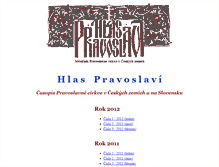 Tablet Screenshot of hlas.pravoslavi.cz